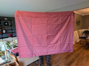 Handmade Burgundy Sheers 4 lined panels 50x 44 each